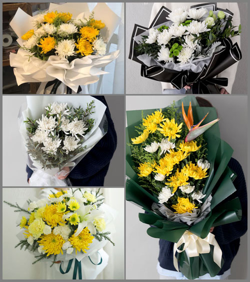 广东汕头市潮南区陇田镇大布洋村白事花束代送